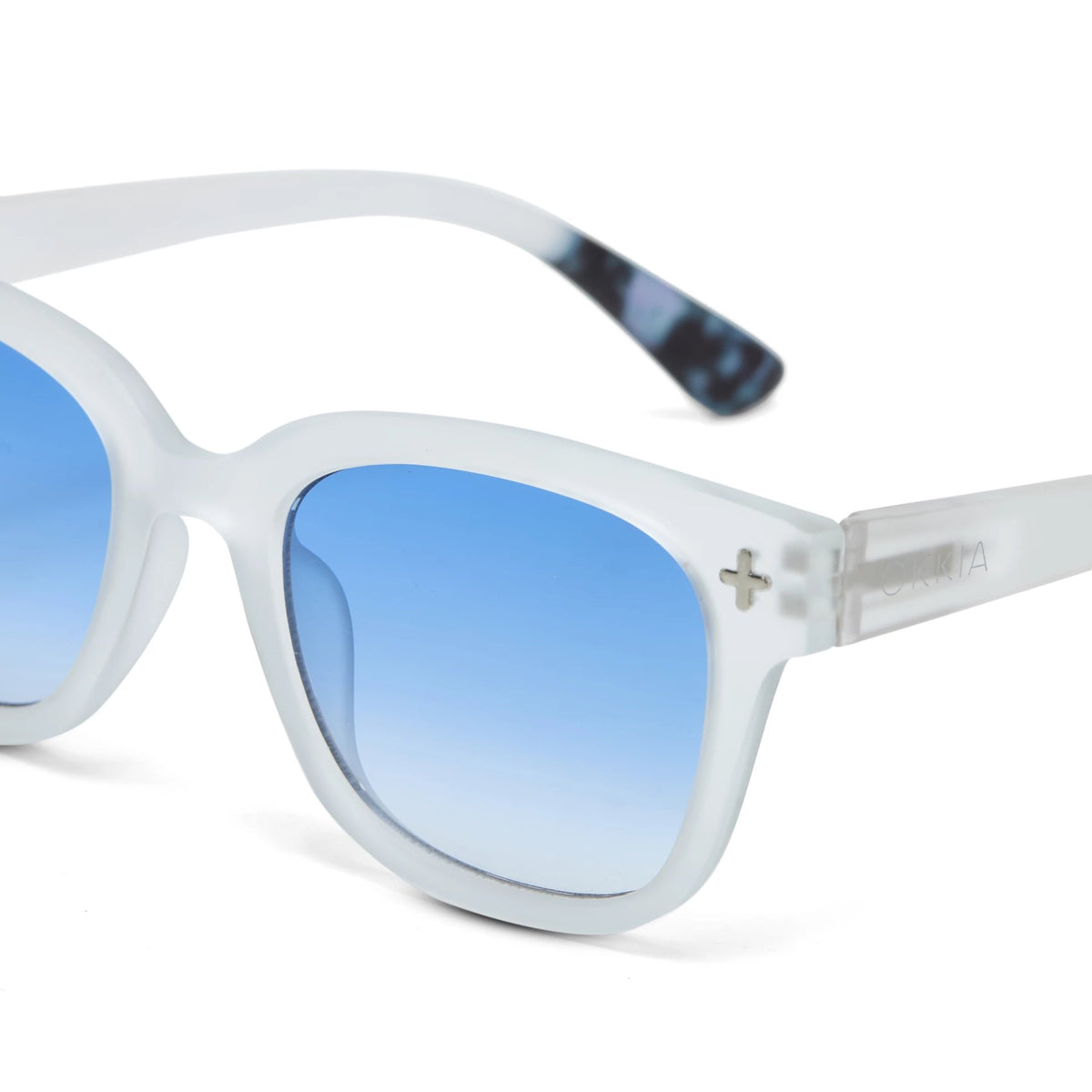 Okkia-Okkia Giovanni Mavi Lens Unisex Güneş Gözlüğü Beyaz-Güneş Gözlüğü-6-fleurdirect.live