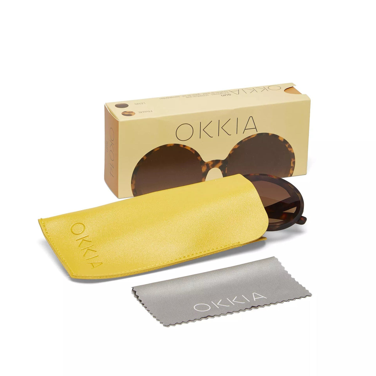 Okkia-Okkia Monica Unisex Büyük Yuvarlak Güneş Gözlüğü Klasik Havana-Güneş Gözlüğü-6-fleurdirect.live