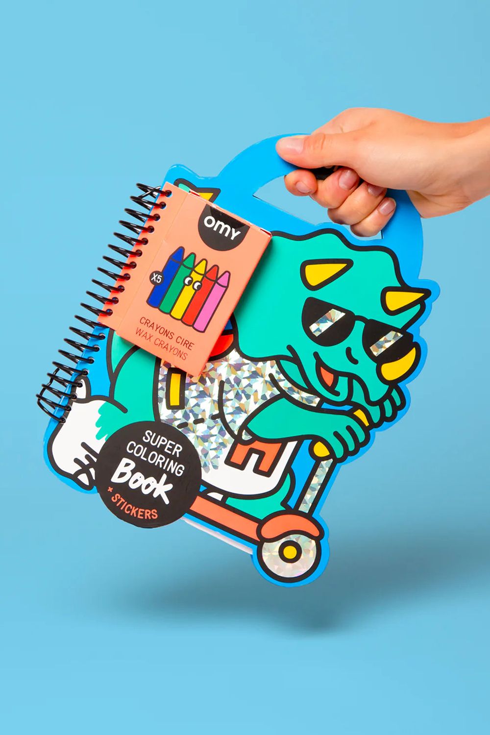 Omy Super Coloring & Stickers Book - Dino - 6