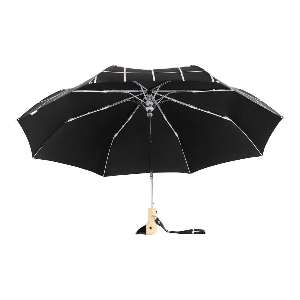 Original Duckhead-Original Duckhead Duck Kompakt şemsiye Black Grid-Şemsiye-6-fleurdirect.live