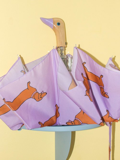 Original Duckhead-Original Duckhead Duck Kompakt şemsiye Dachshund Purple-Şemsiye-6-fleurdirect.live