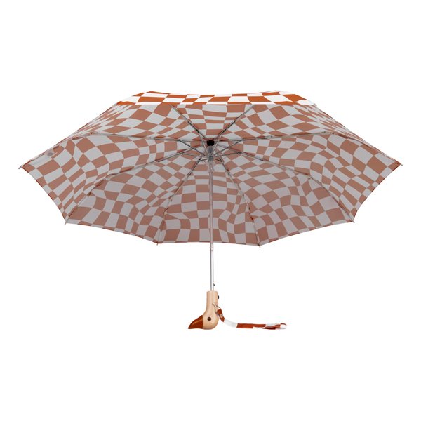 Original Duckhead-Original Duckhead Duck Kompakt şemsiye Peanut Butter Checks-Şemsiye-6-fleurdirect.live