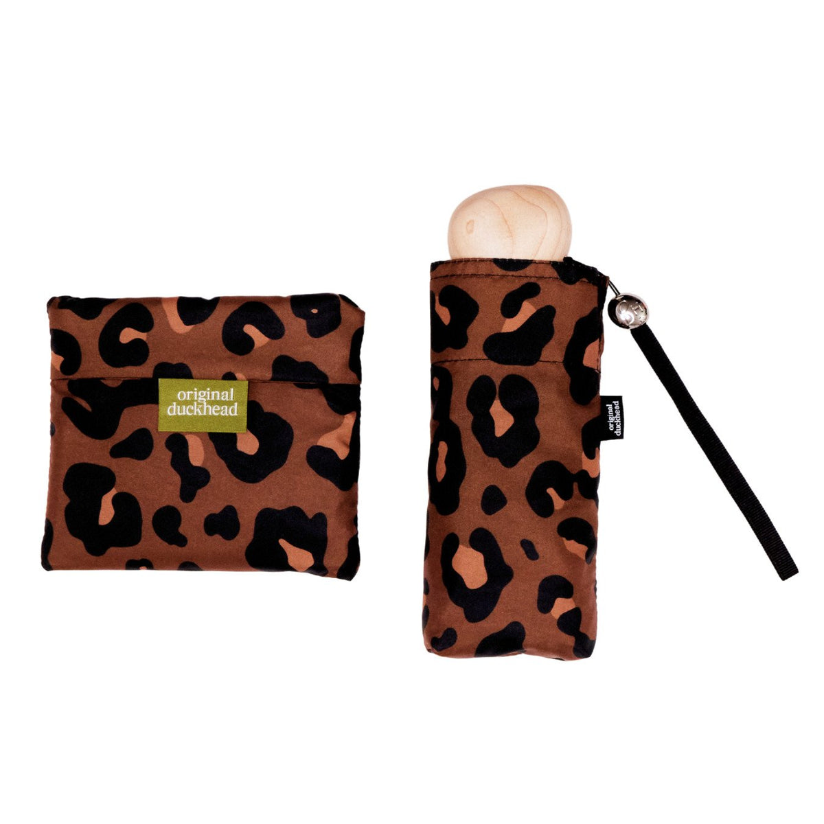 Original Duckhead The Mini Ultra Kompakt Şemsiye Leopar