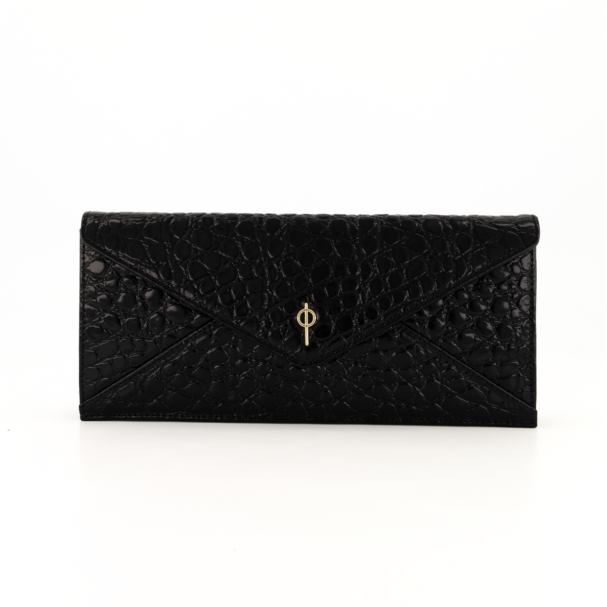 Otrera-Croco Night Bag Black-Clutch-1-fleurdirect.live