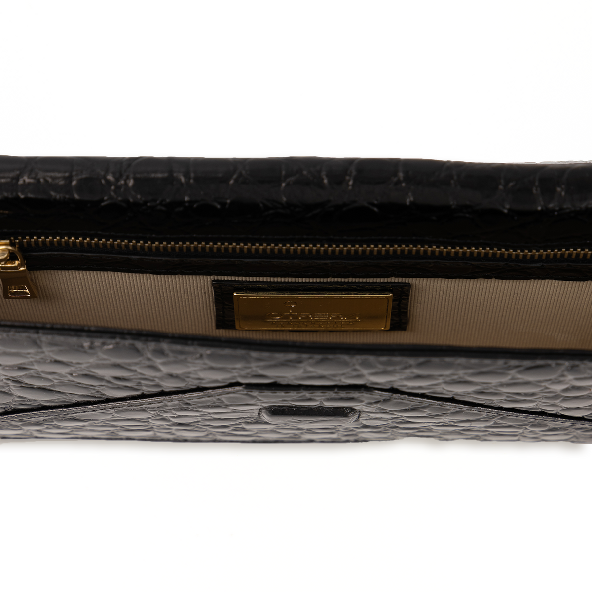 Otrera-Croco Night Bag Black-Clutch-7-fleurdirect.live