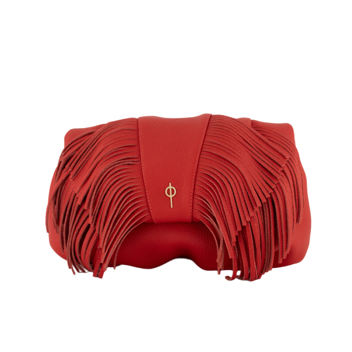 Otrera-Fringe Leda Red-Clutch-1-fleurdirect.live