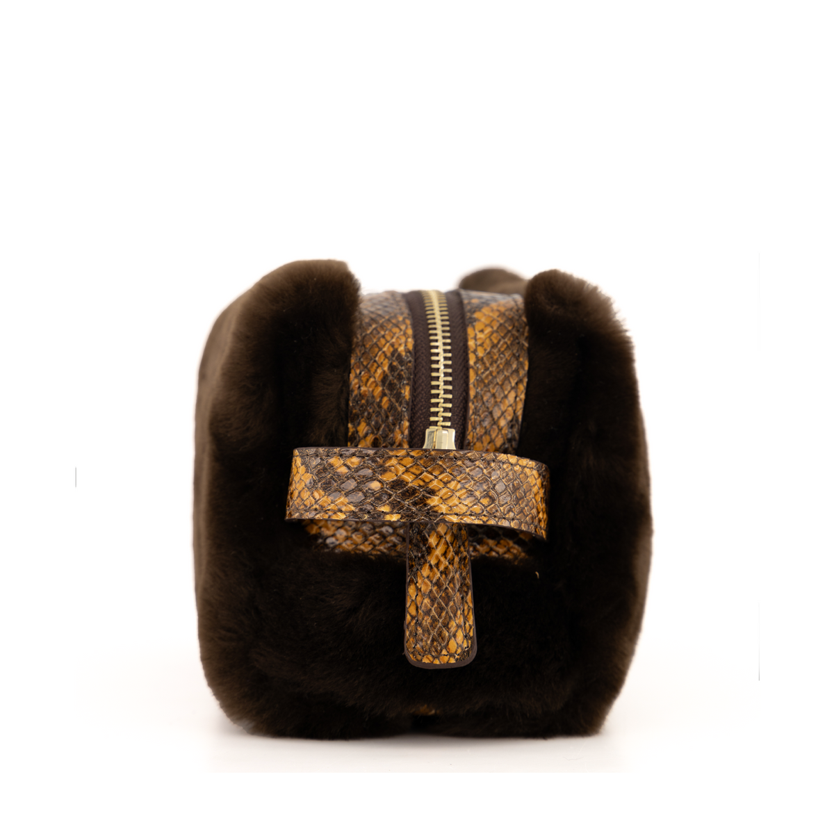 Otrera-Lula Pouch Fur - Dark Chocolate-El Çantası-4-fleurdirect.live