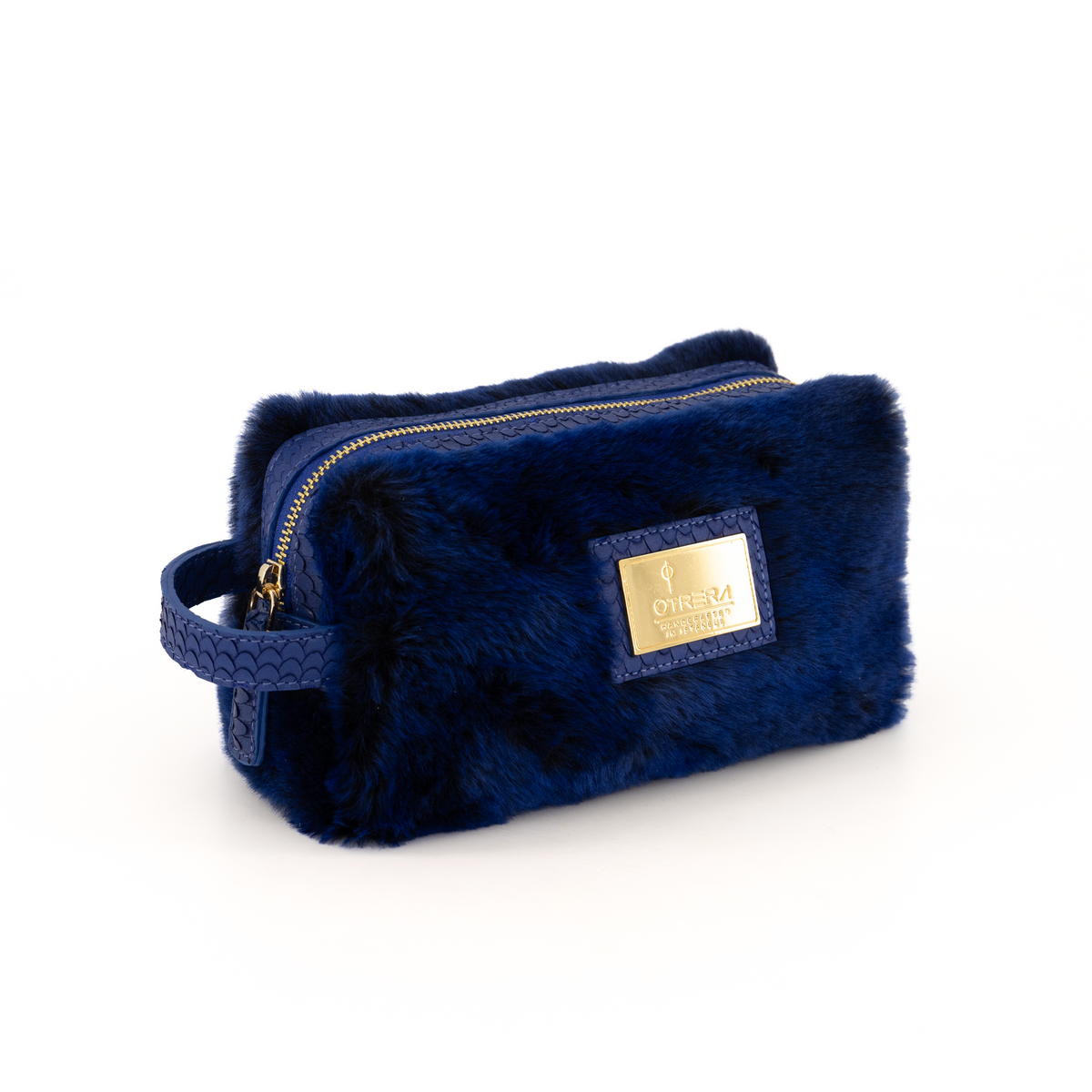 Otrera-Lula Pouch Fur - Midnight Blue-El Çantası-2-fleurdirect.live