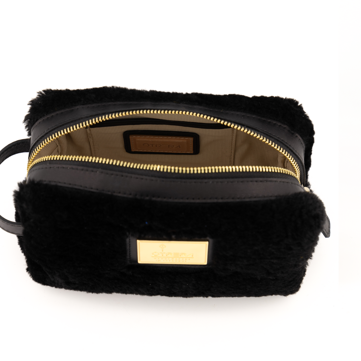 Otrera-Lula Pouch Shearling - Black-El Çantası-5-fleurdirect.live