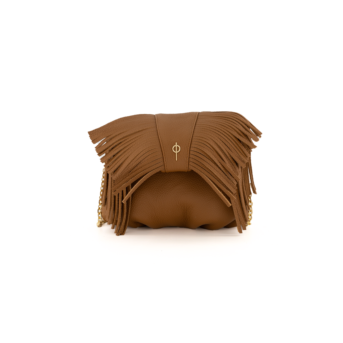 Otrera-Mini Fringe Leda Tan-Omuz Çantası-1-fleurdirect.live