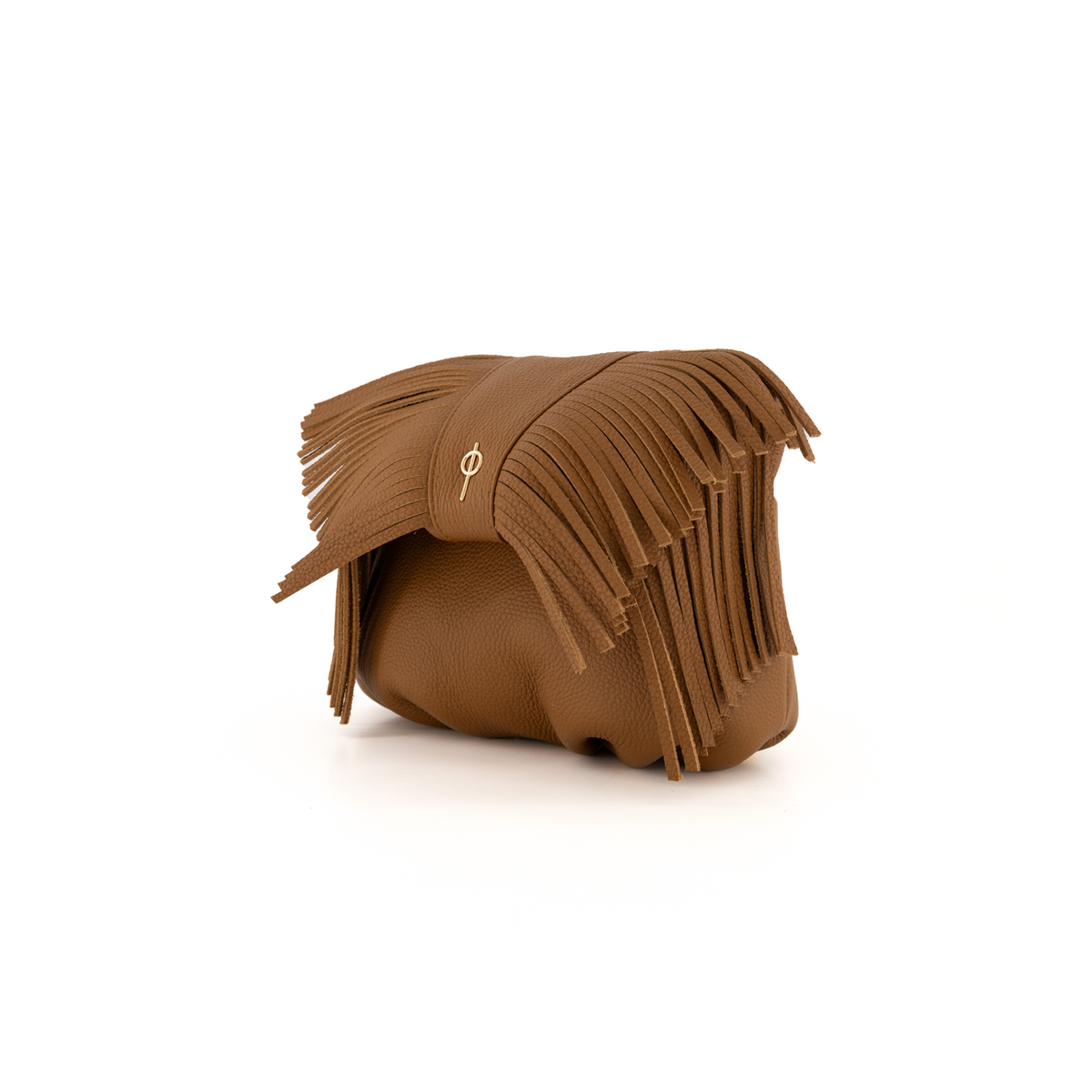 Otrera-Mini Fringe Leda Tan-Omuz Çantası-2-fleurdirect.live