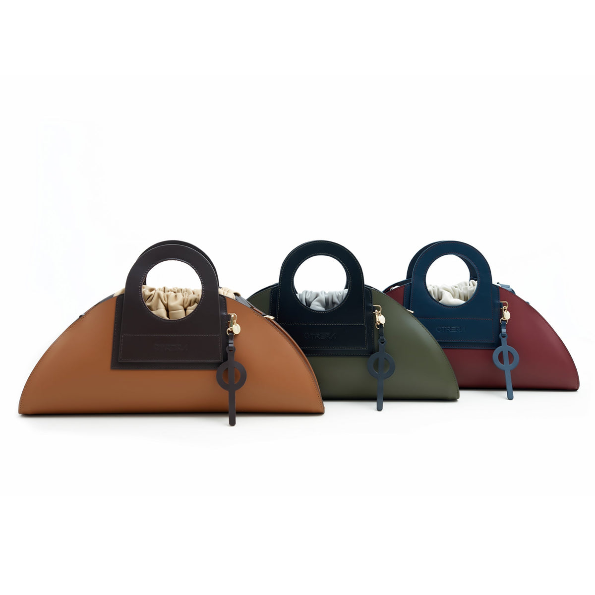 Otrera-Mini Taco Leather - Burgundy-El Çantası-5-fleurdirect.live