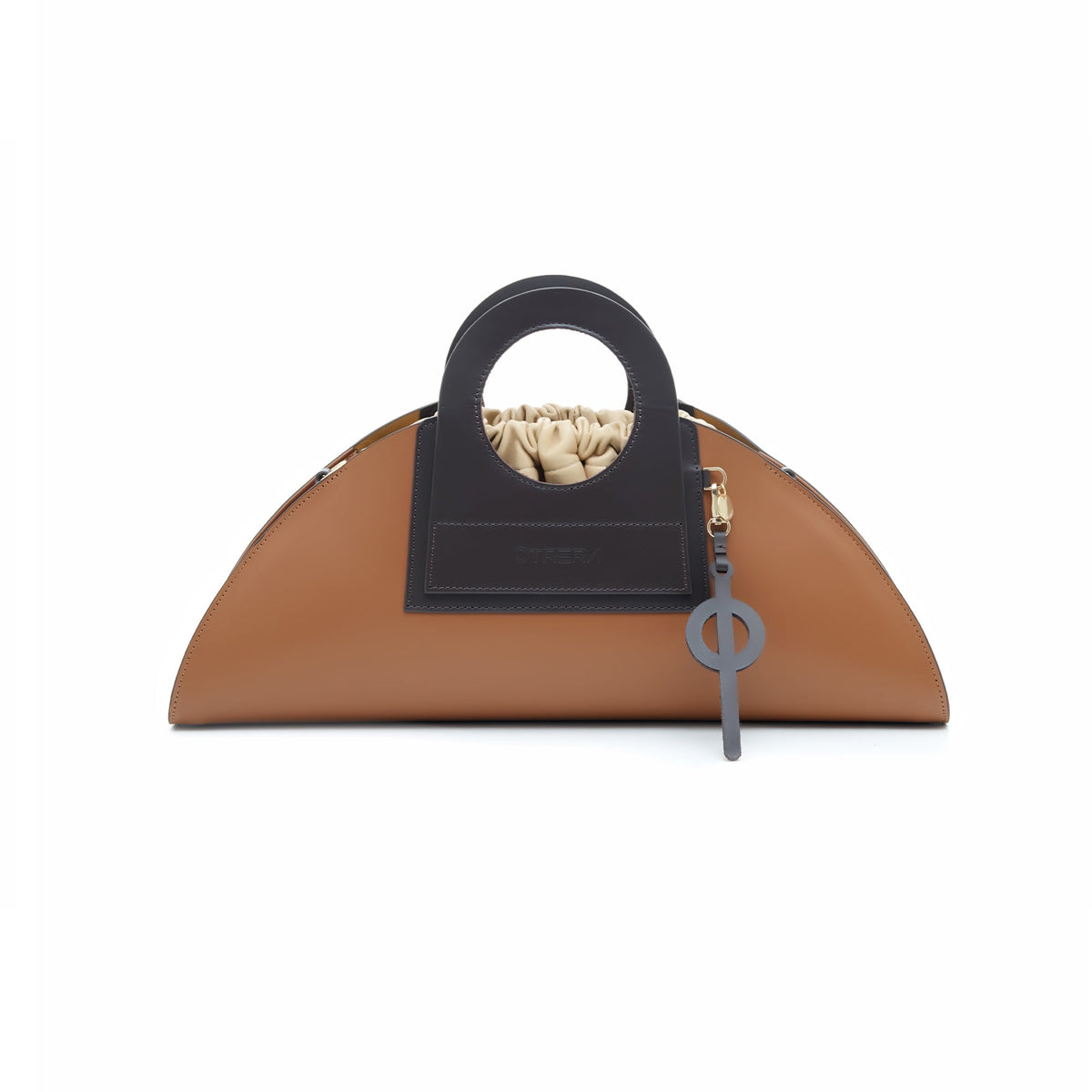 Otrera-Mini Taco Leather - Tan-El Çantası-1-fleurdirect.live