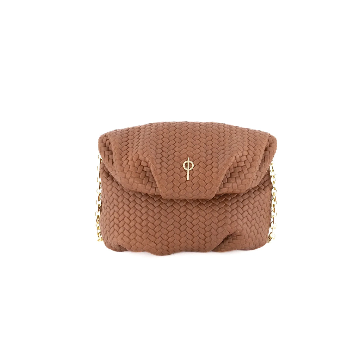 Otrera-SORUNLU - Baby Leda Braid Brown-Omuz Çantası-1-fleurdirect.live
