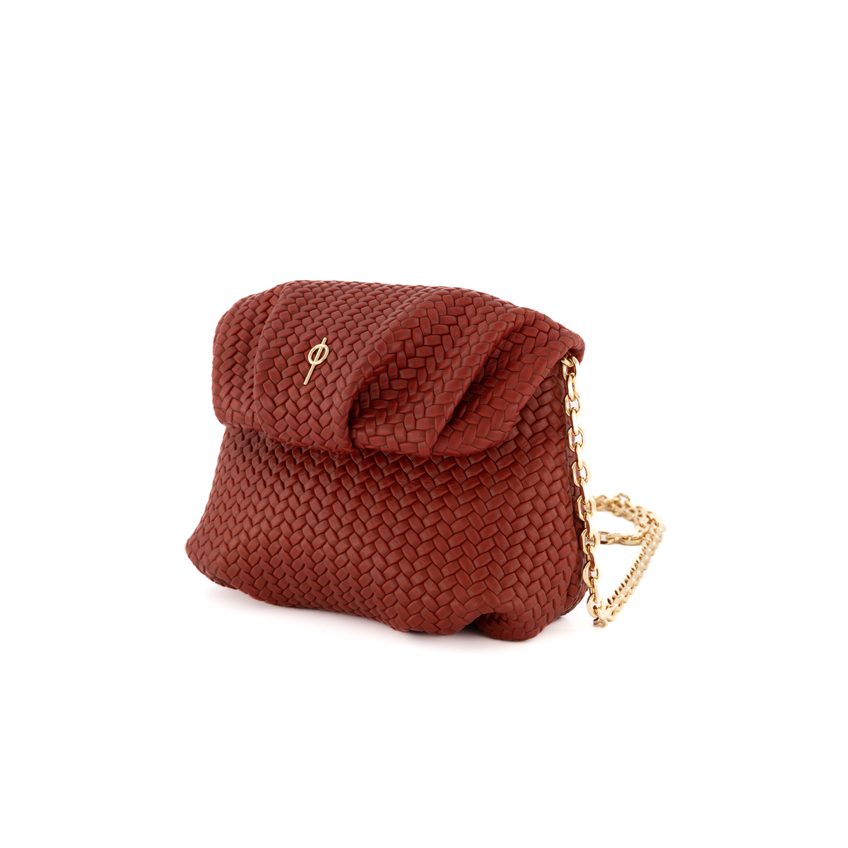 Otrera-SORUNLU - Baby Leda Braid Red-Omuz Çantası-2-fleurdirect.live