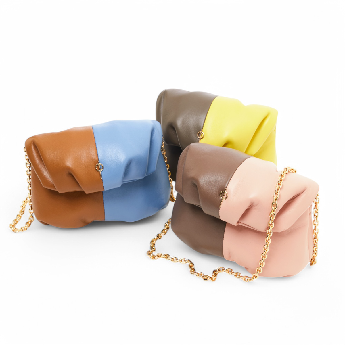 Otrera-Two Colored Baby Leda Floater Brown/Pink-Crossbody bag-4-fleurdirect.live