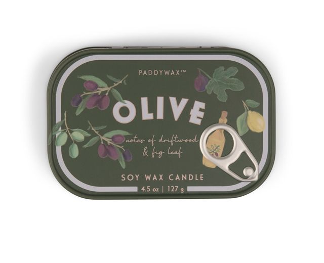 Paddywax-Bistro Olive Printed Tin Candle Fig & Olive127 Gr Mum-Mum-1-fleurdirect.live