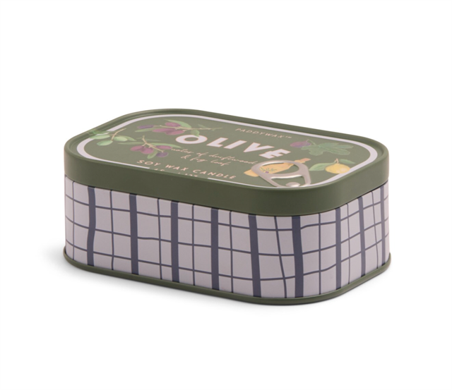 Paddywax-Bistro Olive Printed Tin Candle Fig & Olive127 Gr Mum-Mum-4-fleurdirect.live