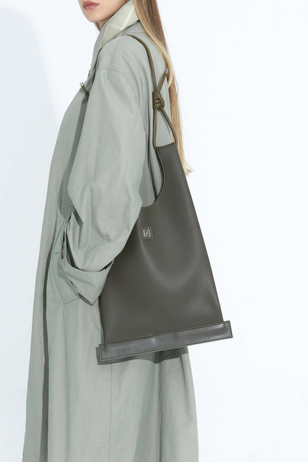 Pap Atelier-Shopper Çanta (Yeşil)-Omuz Çantası-3-fleurdirect.live