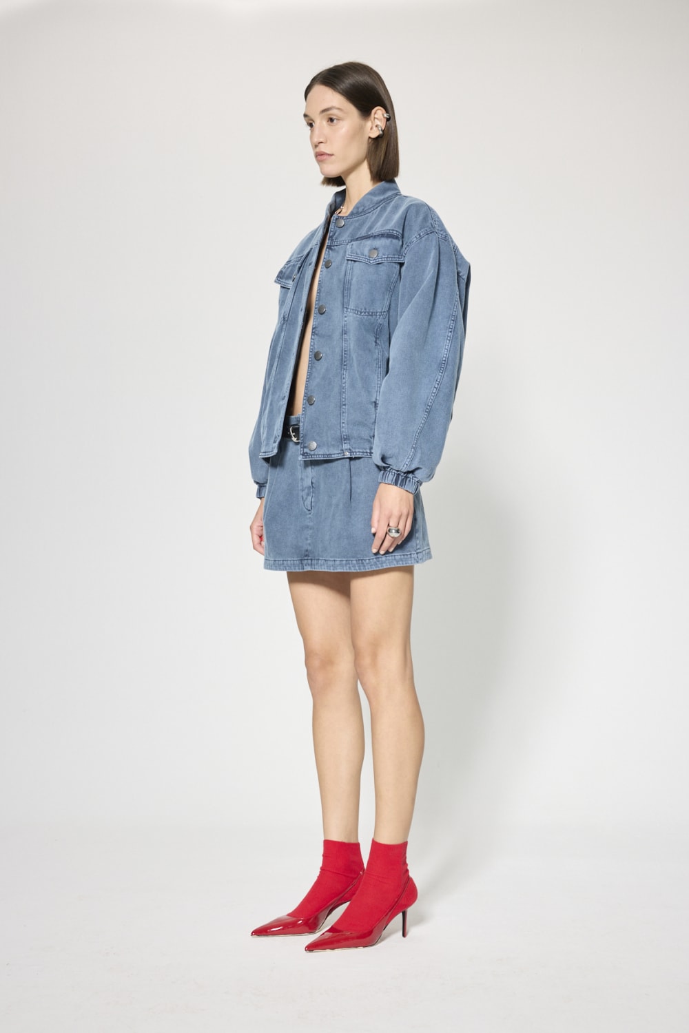 Partners of Tomorrow-Rahat Kapitoneli Non-denim Mont-Ceket-2-fleurdirect.live