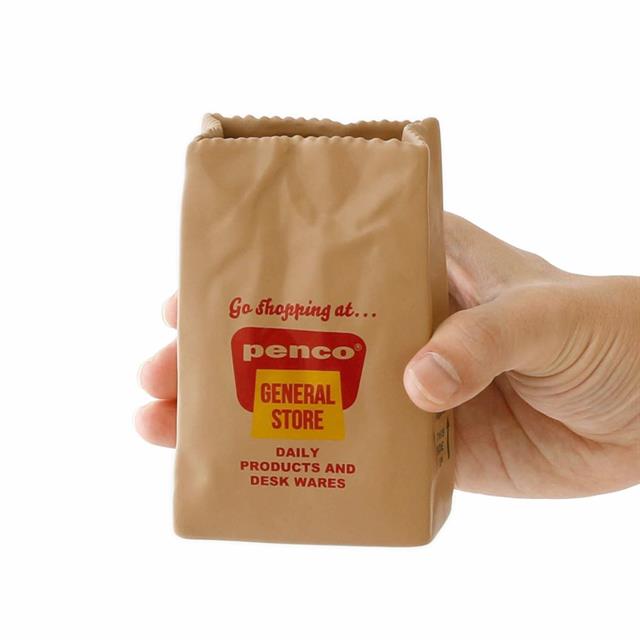 Penco-Hightide Penco Brown Bag Pen Stand Seramik Kalemlik-Organizer-6-fleurdirect.live