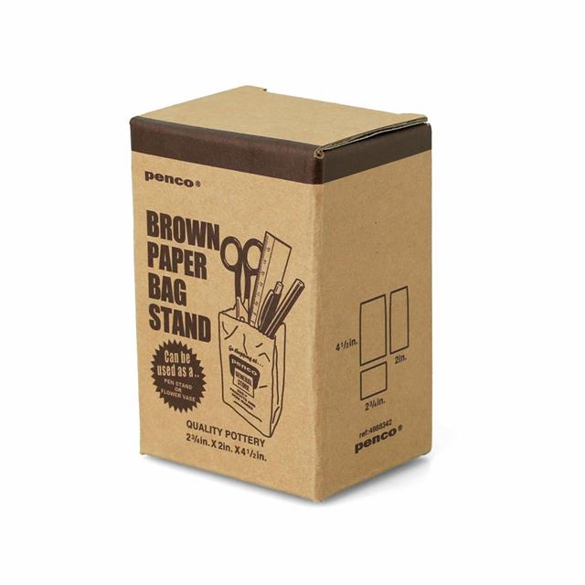 Penco-Hightide Penco Brown Bag Pen Stand Seramik Kalemlik-Organizer-7-fleurdirect.live