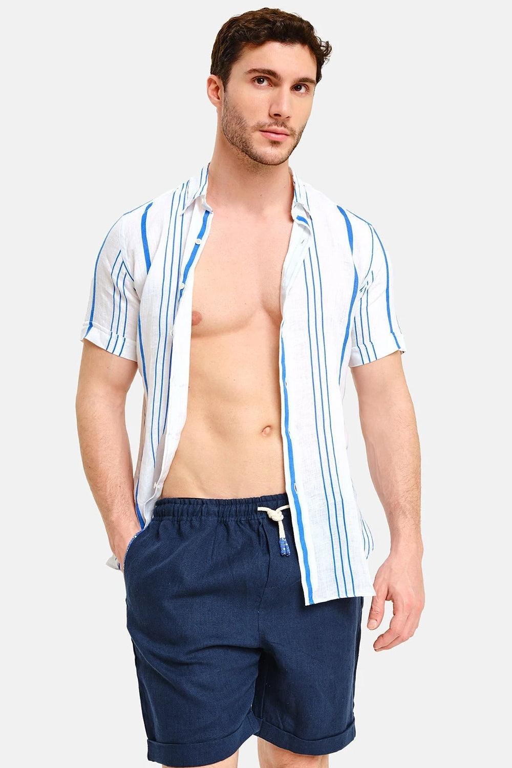 Peninsula-Linen Basket Short Pant Stromboli-Şort-1-fleurdirect.live