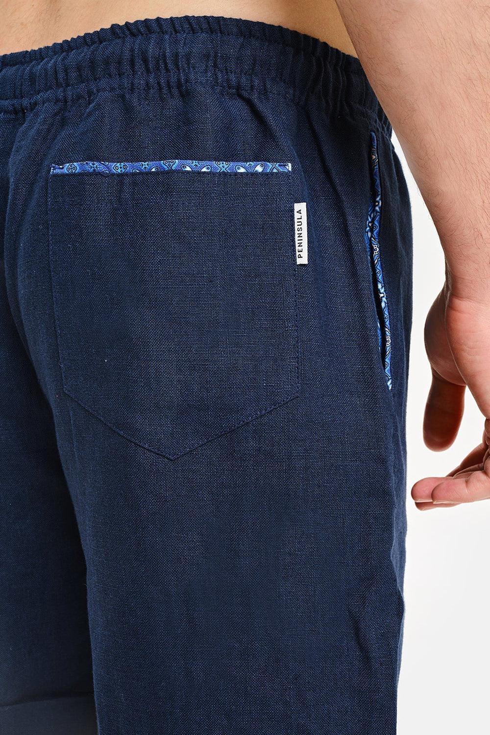 Peninsula-Linen Basket Short Pant Stromboli-Şort-3-fleurdirect.live