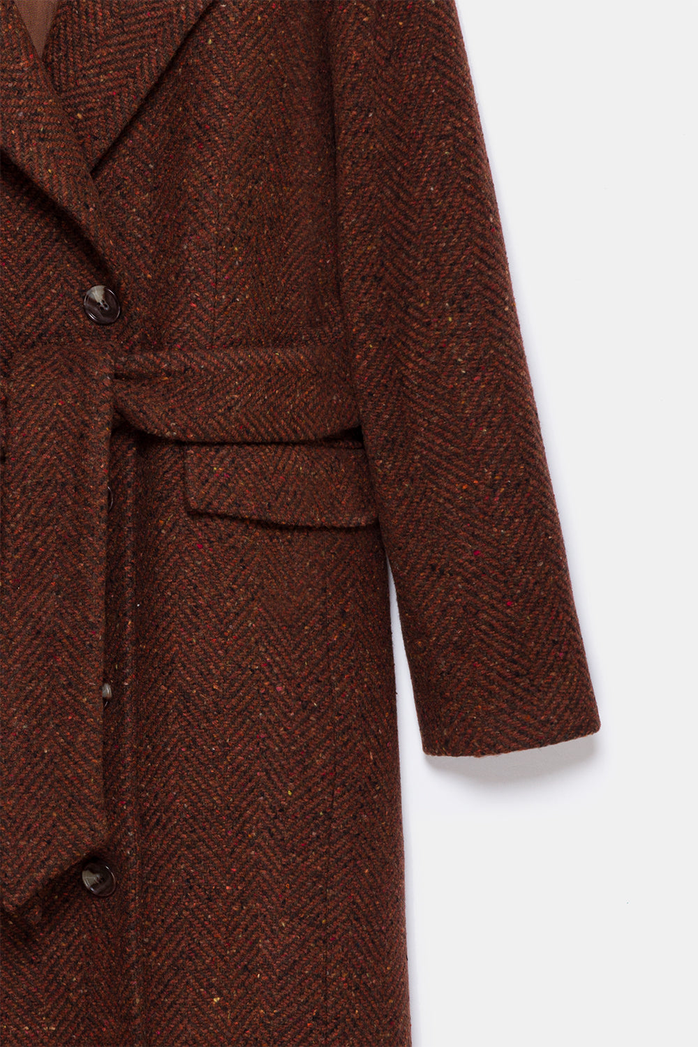 Peploum-Adele Herringbone Coat-Kaban-5-fleurdirect.live