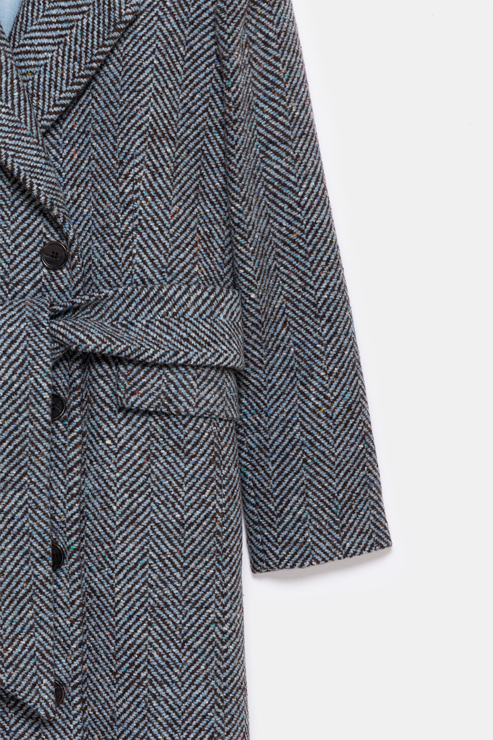 Peploum-Adele Herringbone Coat-Kaban-6-fleurdirect.live