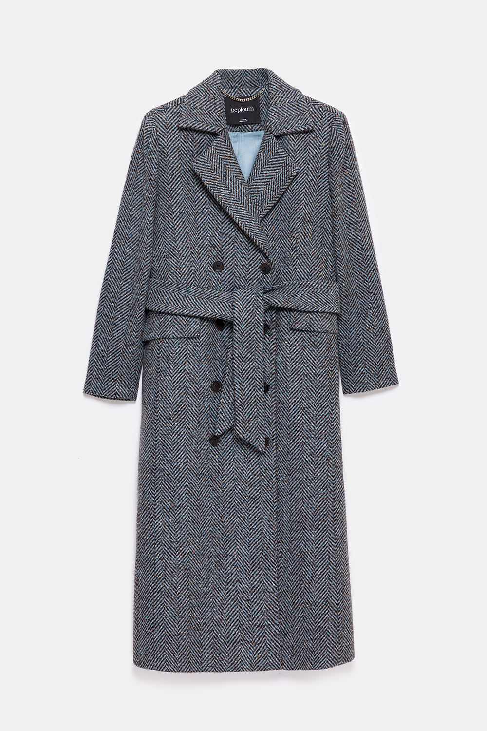 Peploum-Adele Herringbone Coat-Kaban-8-fleurdirect.live
