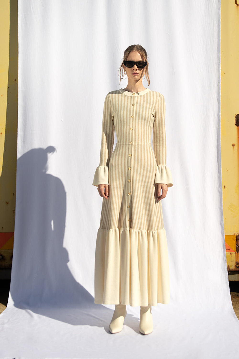 Peploum-Amy Ruffle Maxi Dress-Elbise-1-fleurdirect.live