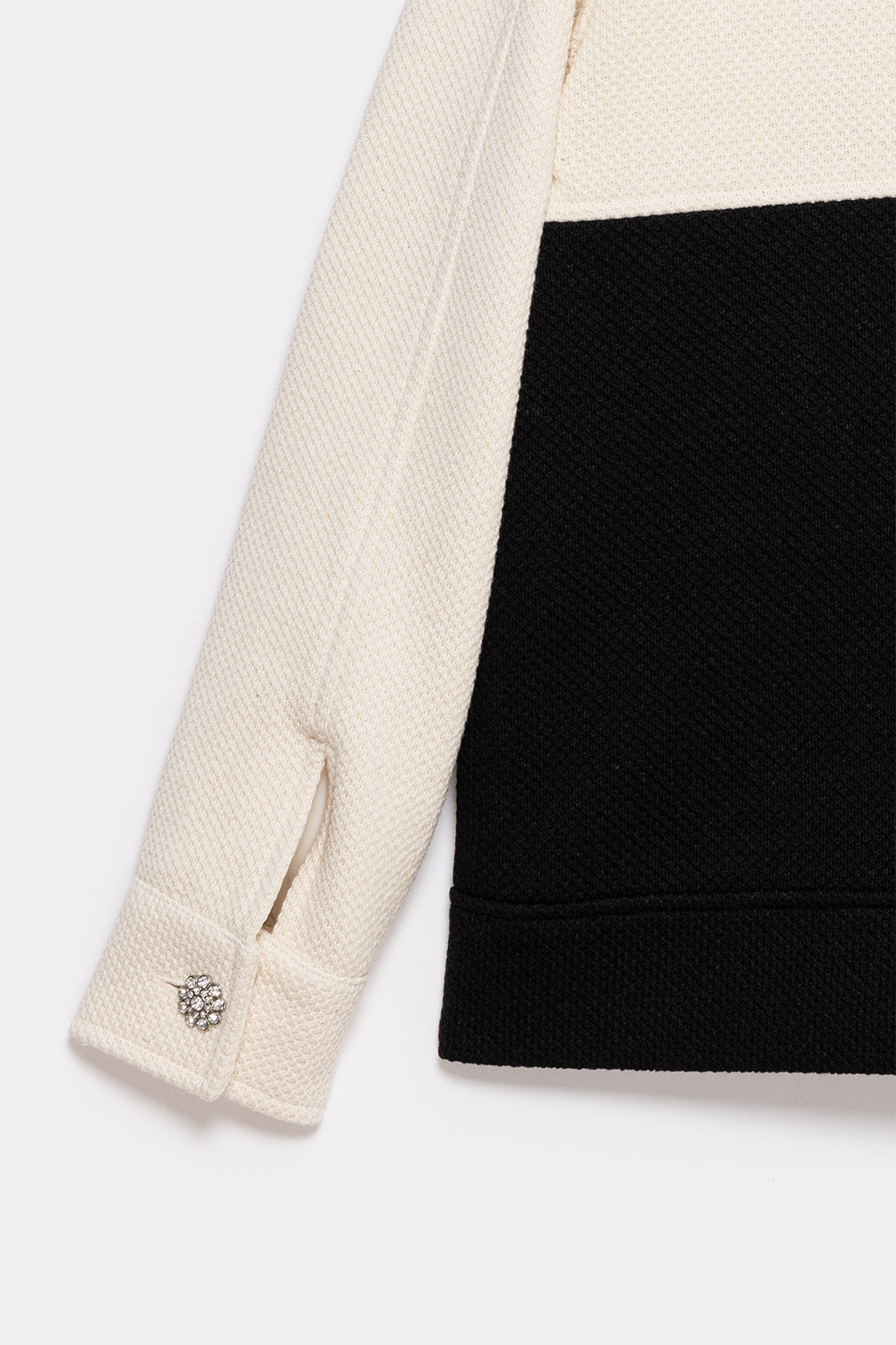 Peploum-Anne Bouny Contrast Weaving Jacket-Ceket-10-fleurdirect.live