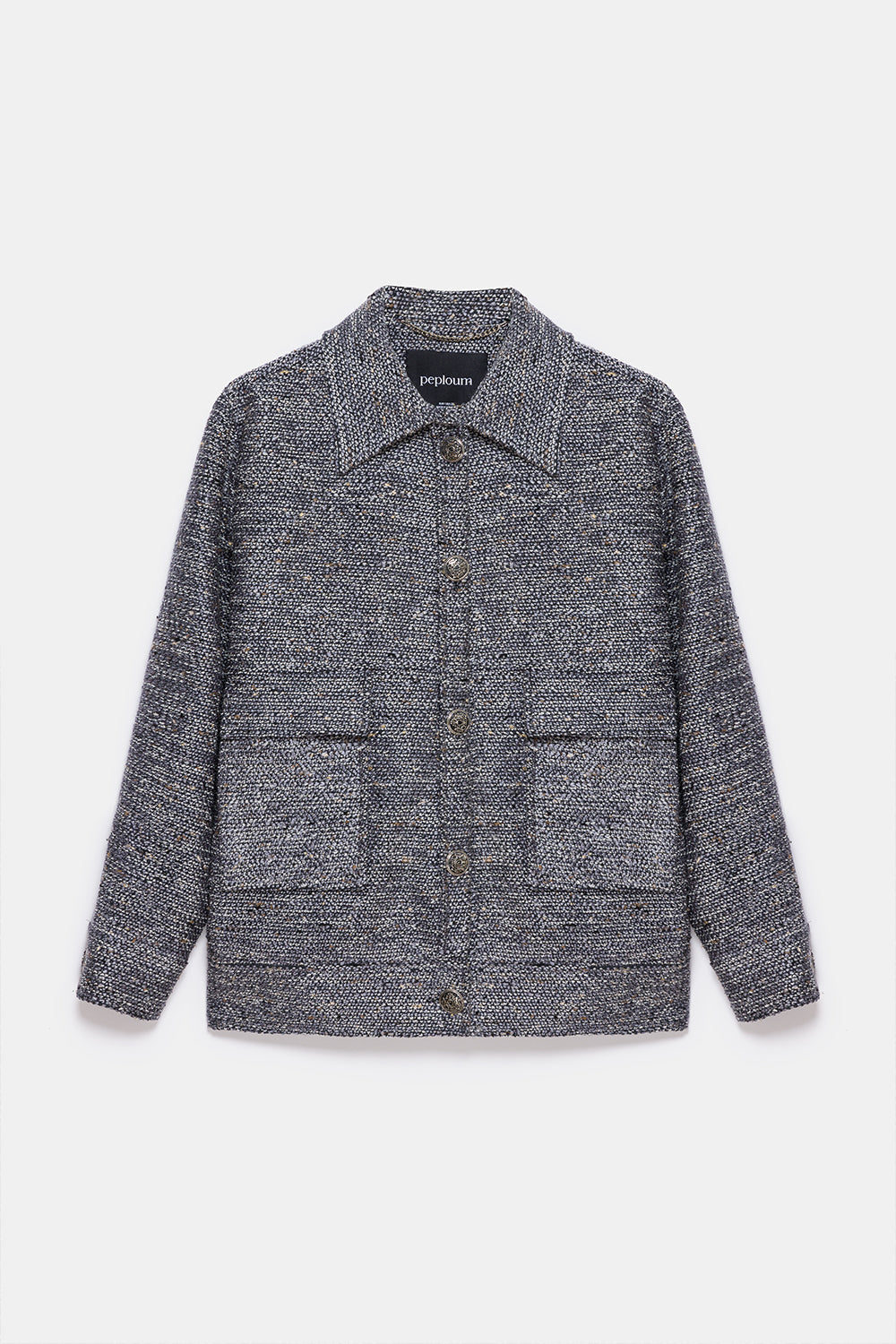 Peploum-Carleen Textured Weaving Jacket-Ceket-3-fleurdirect.live