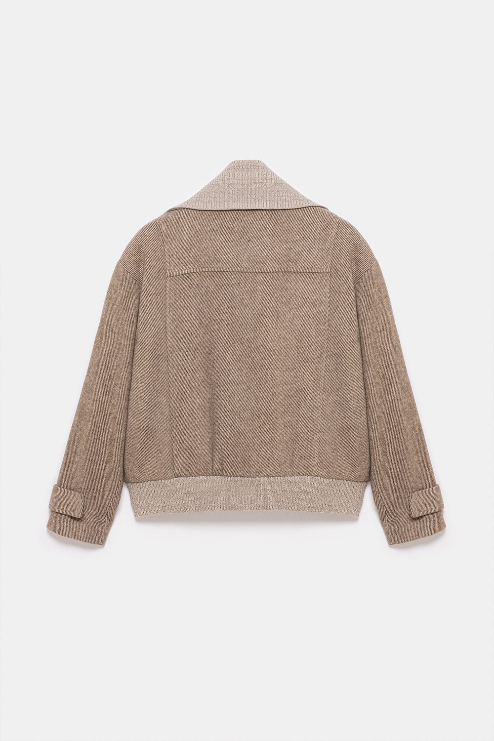 Peploum-Grace Knit Collar Short Coat-Kaban-6-fleurdirect.live