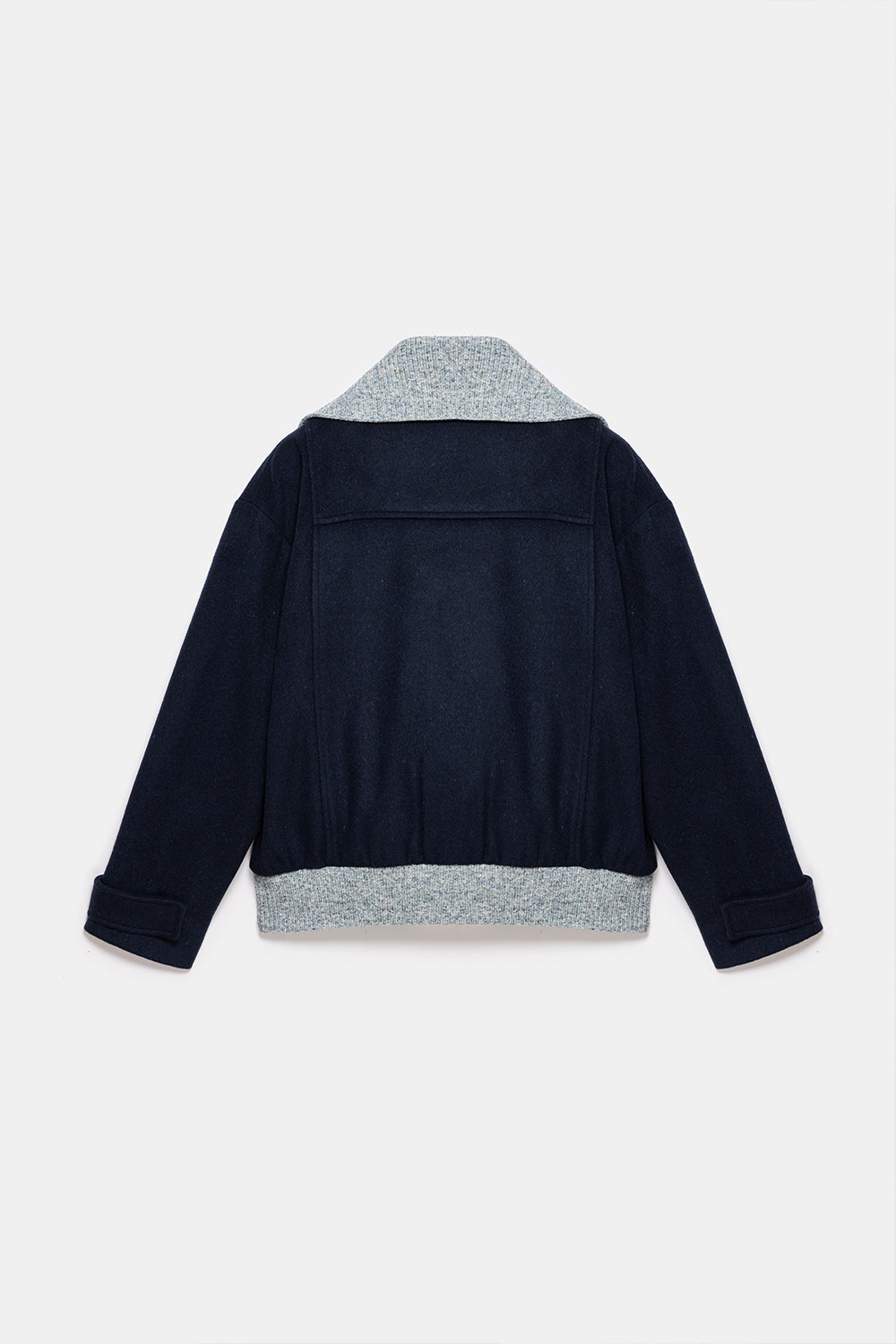 Peploum-Grace Knit Collar Short Coat-Kaban-8-fleurdirect.live