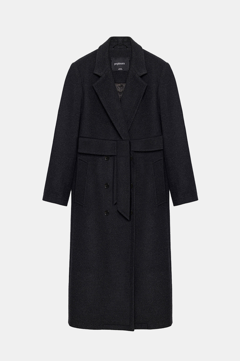 Peploum-Harlow Wool Blend Suiting Coat-Kaban-5-fleurdirect.live