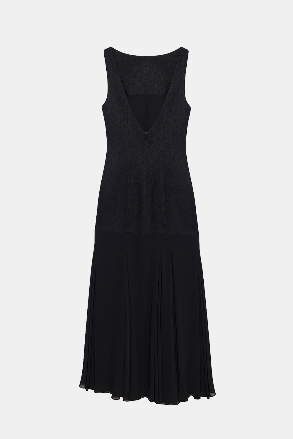 Peploum-Lohan Textured Tweed Chiffon Dress-Elbise-2-fleurdirect.live