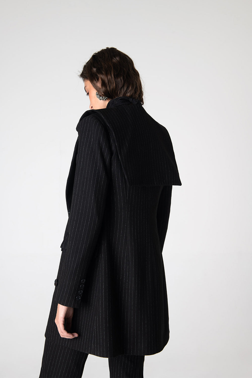 Peploum-Mary Lacy Pinstripe Jacket-Ceket-3-fleurdirect.live