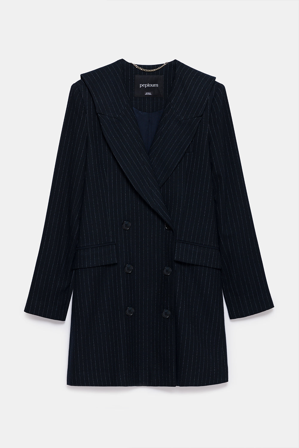 Peploum-Mary Lacy Pinstripe Jacket-Ceket-5-fleurdirect.live