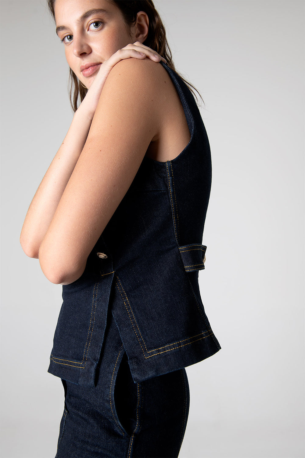 Peploum-Nadia Blouse In Cotton-Bluz-2-fleurdirect.live