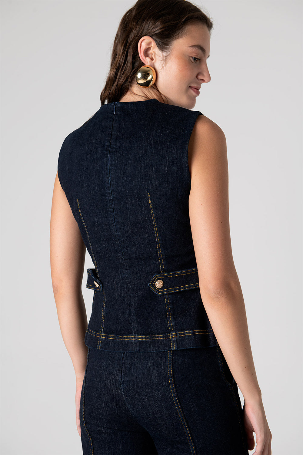 Peploum-Nadia Blouse In Cotton-Bluz-3-fleurdirect.live