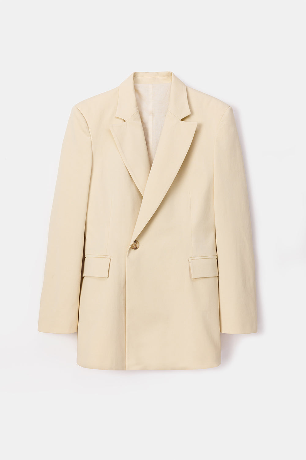 Peploum-Toba Jacket In Eggnog Yellow-Ceket-4-fleurdirect.live