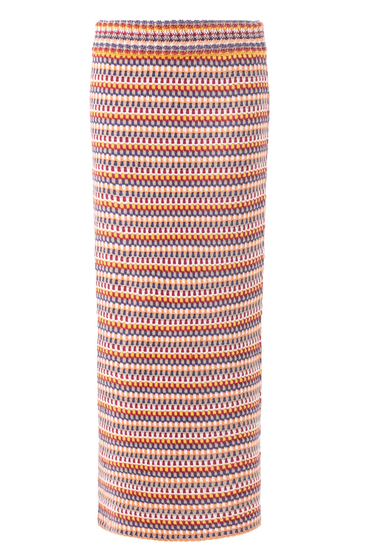Peraluna-Frida Long Skirt Beli Lastikli Dar Kesim Yan Yırtmaçlı 90 Cm Kadın Triko Etek-Etek-9-fleurdirect.live