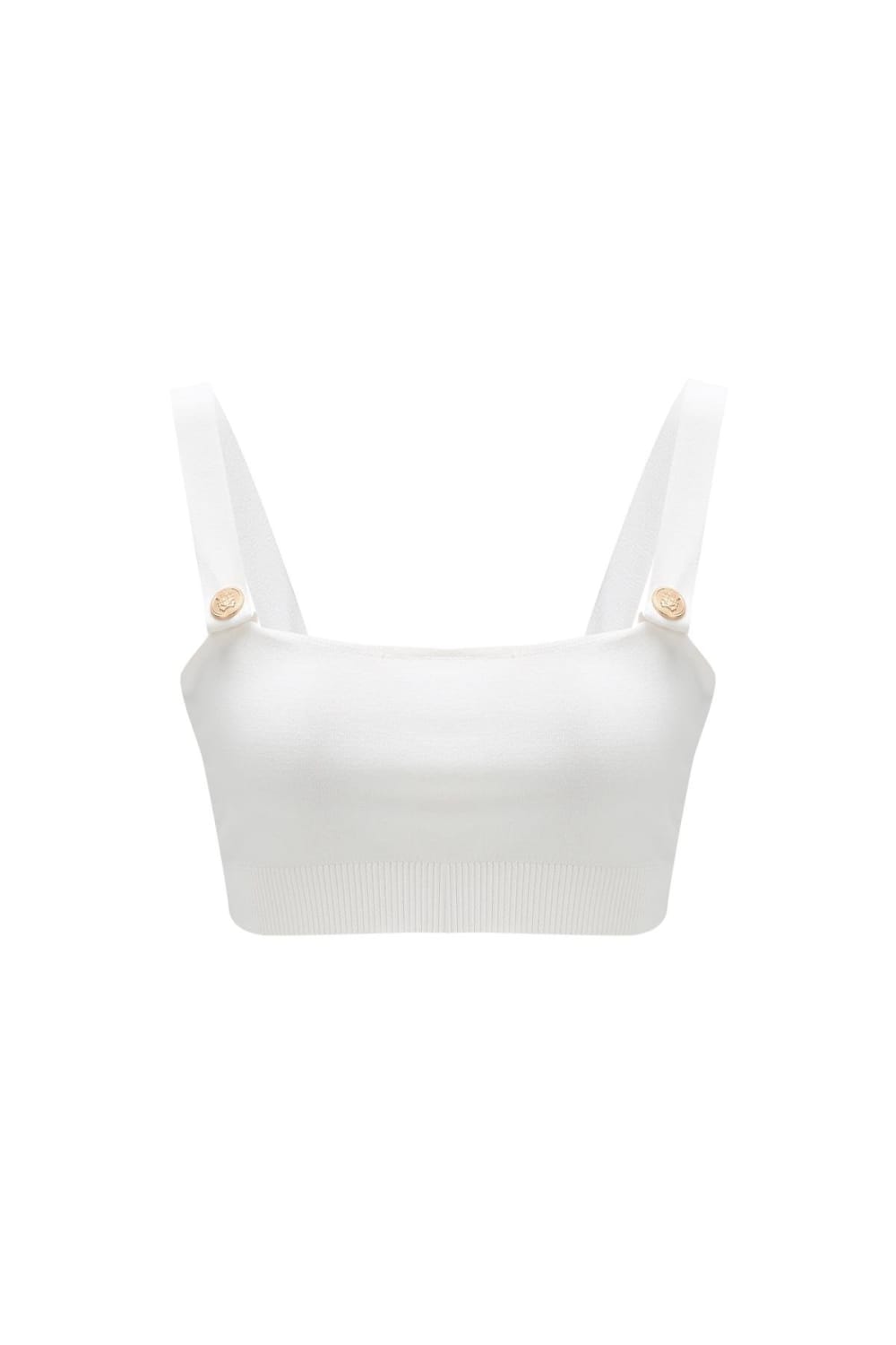 Peraluna-Styleboom X Elizabeth Bralet Düğme Detaylı Askılı Kadın Triko Bralet -Crop Top-7-fleurdirect.live