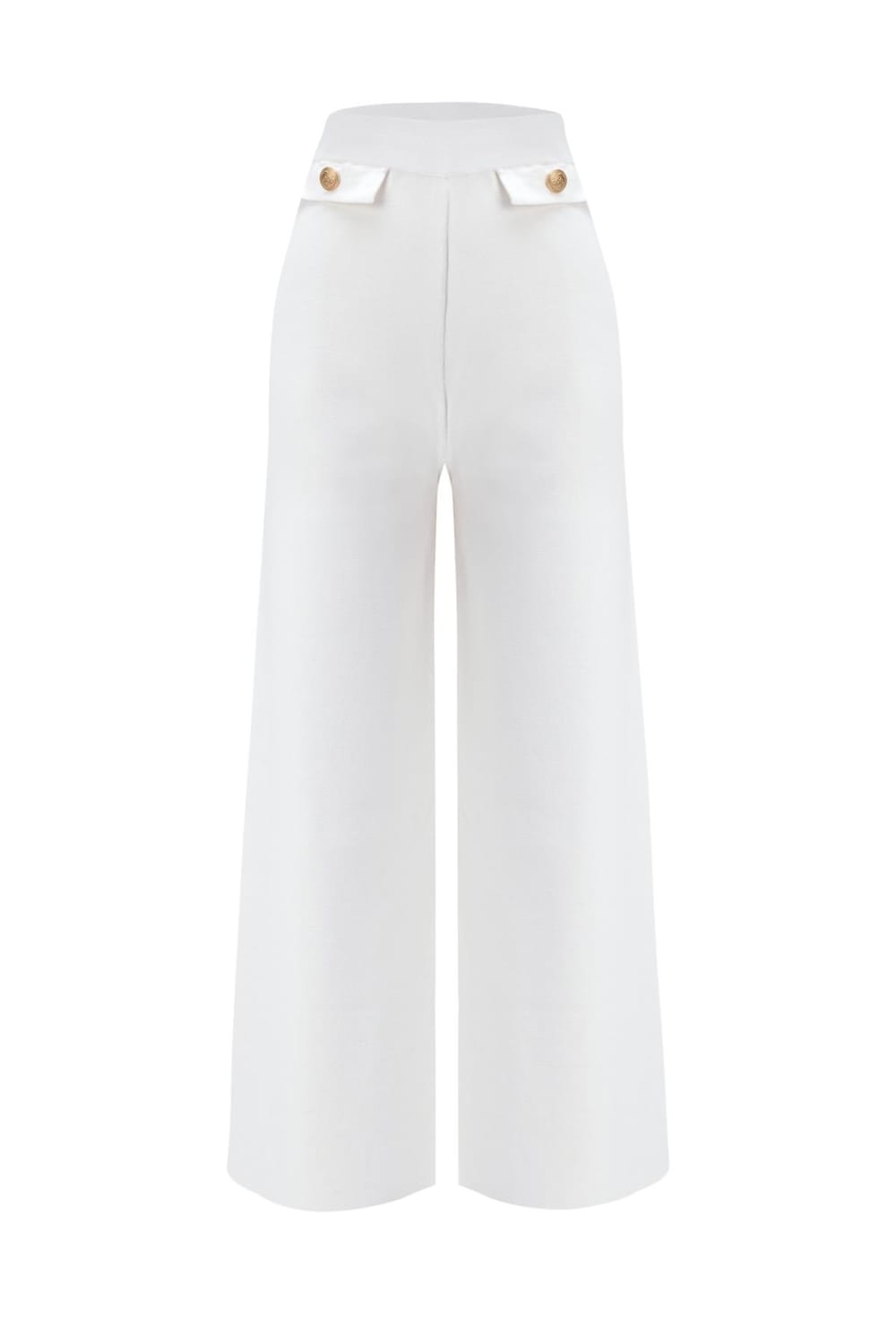 Peraluna-Styleboom X Marlene Trouser Düğme Detaylı Rahat Kesim Kadın Triko Pantolon -Pantolon-18-fleurdirect.live