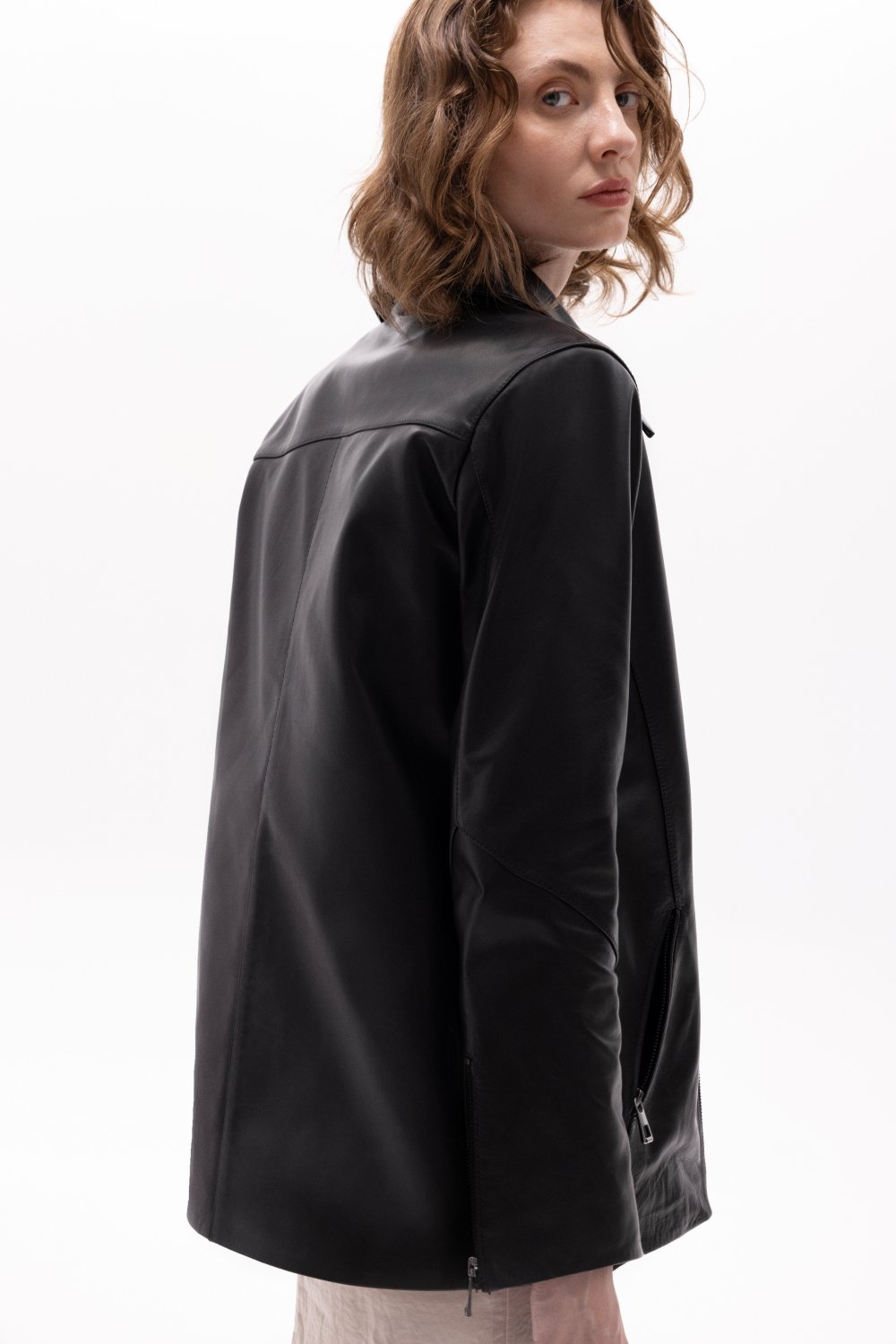 Pica Noir-Pleione Deri Ceket-Deri Mont-5-fleurdirect.live