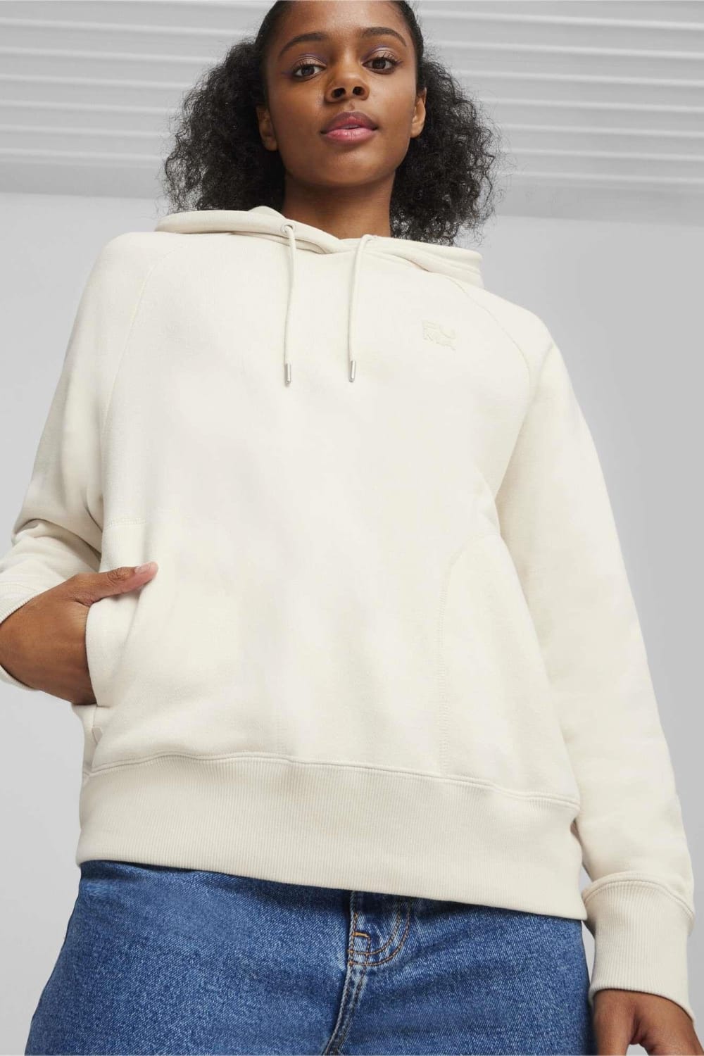 Puma-INFUSE Relaxed Hoodie TR-Alpine Snow-Sweatshirts & Hoodies-1-fleurdirect.live