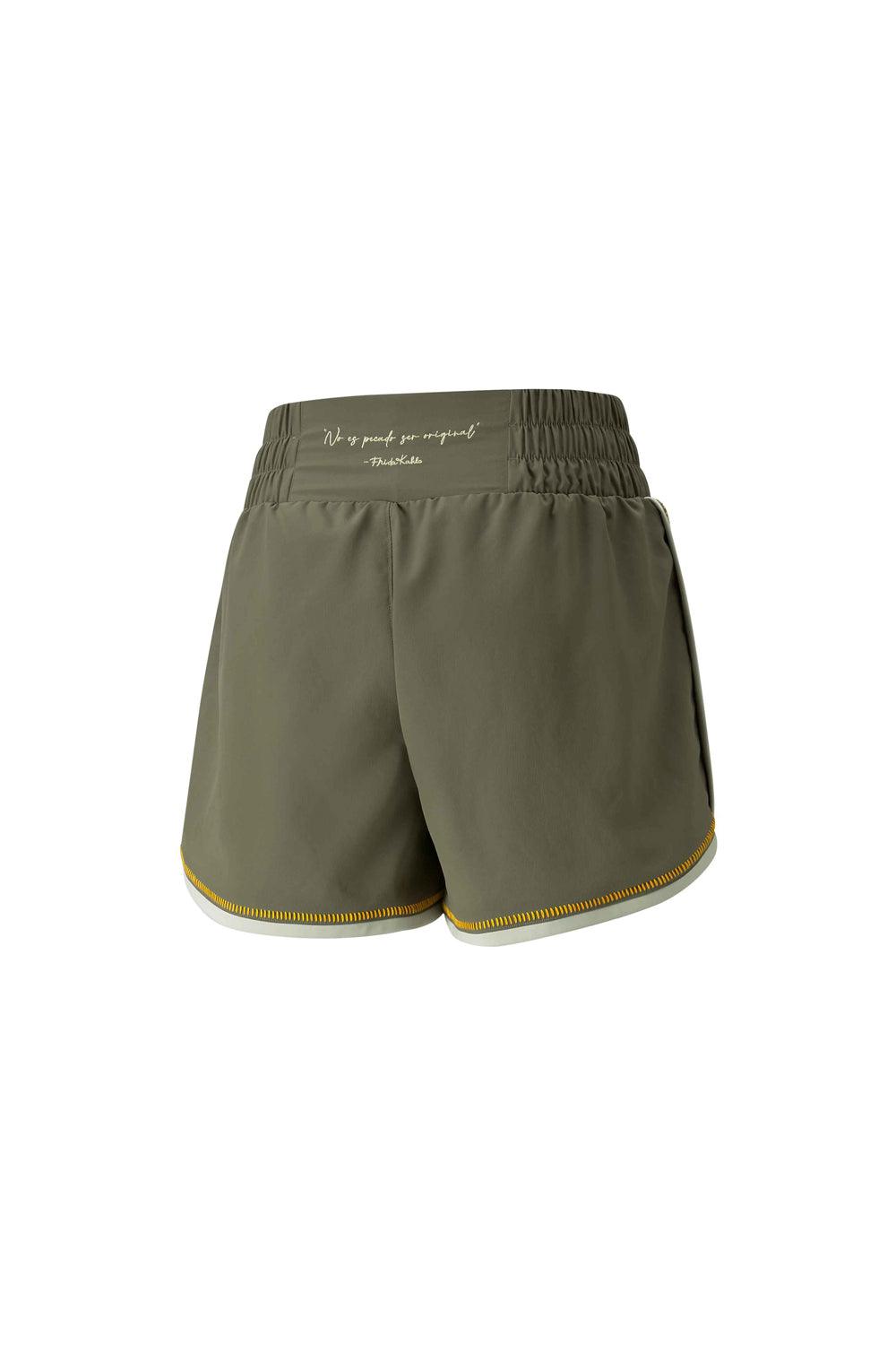Puma-PUMA X FRIDA KAHLO SHORT Dark Green Moss-Şort-2-fleurdirect.live