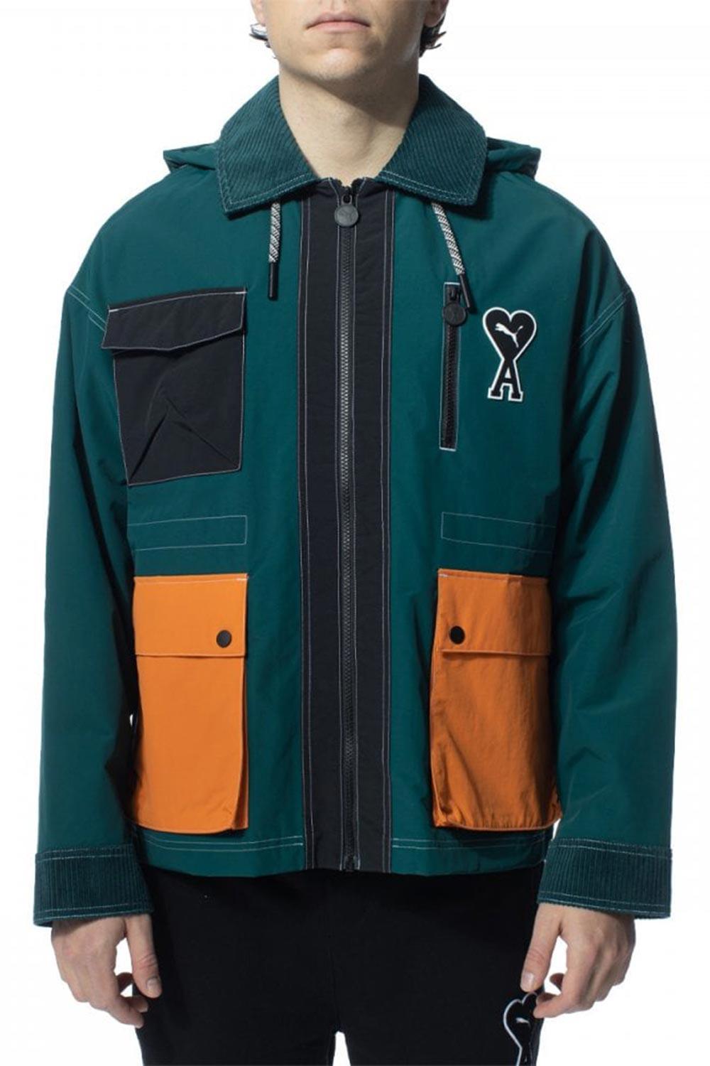 Puma-PUMA x AMI Jacket Varsity Green-Mont-1-fleurdirect.live